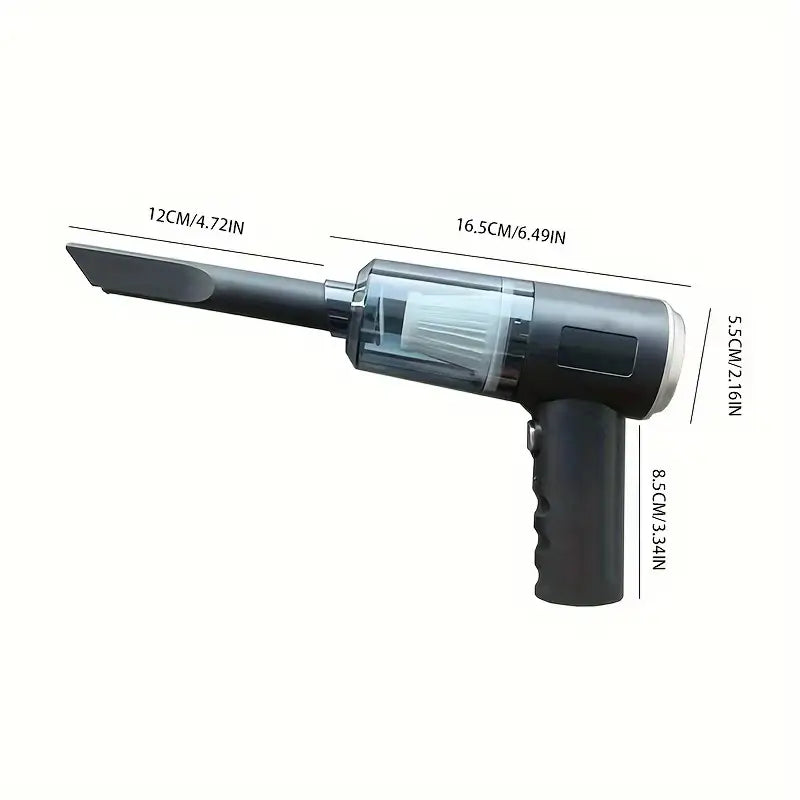 Mini Aspiradora 3 EN 1 Portátil - Inalámbrica y Recargable para Carro y Hogar